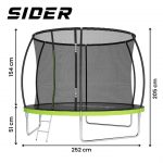 Батут з внутрішньою сіткою Sider 252 см  8FT (244-252 см) інвестиція на роки - Зображення 3