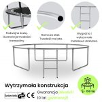 Батут з зовнішньою сіткою Sider 312 см FT 10 (304-312 см) - Зображення 5