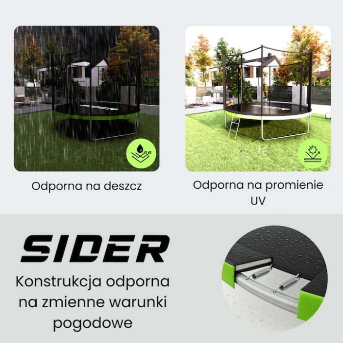 Батут з зовнішньою сіткою Sider 312 см FT 10 (304-312 см) - Зображення 2