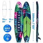 Дошка Thunder TROPI SUP 320 см САП-дошка - Зображення 2