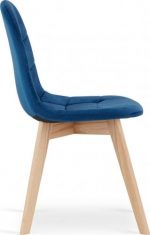 MUFART ALFA  3758 стілець оксамитовий темно-синій - Зображення 5