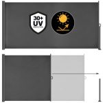 Тент бічний розкладний ART-2181 markiz Florabest Параван Антрацит 300х160 - Зображення 5