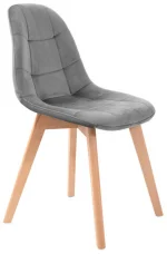MUFART ALFA 3755 стілець оксамитовий сірий - Зображення 2