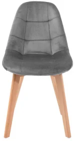MUFART ALFA 3755 стілець оксамитовий сірий - Зображення 3