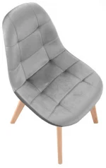 MUFART ALFA 3755 стілець оксамитовий сірий - Зображення 4