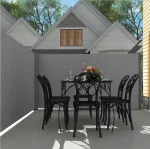 Тент LUARO 180 х 400 см тканина MARKIZA Ikonka Бічний тент для Тераси Темно-сірий - Зображення 2