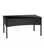 Комплект садових меблів Gordon з ротангу Чорний - Зображення 4