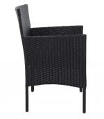 Комплект садових меблів Gordon з ротангу Чорний - Зображення 5