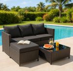 Садові меблі з ротанга, комплект VOLTA Brown, VELACO 4 місця - Зображення 3