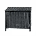 Садові пуфи VELACO LARA-BL з ротангу чорного кольору - Зображення 3