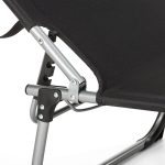 Шезлонг металевий чорний Outtec О-42045 для відпочинку на природі та в саду - Зображення 5