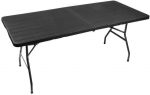 Стіл Tadpol пластиковий розкладний 180 см чорний зручне рішення для пікніків, свят та заходів