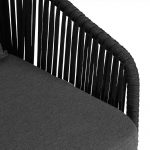 Комплект садових меблів SIERRA-BL VELACO з чорного металу, 5 предметів - Зображення 7