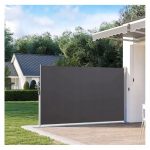 Тент KX3218 LUARO бічний Тарасовий Рулонний 1,6м х 3м Параван Сірий + Монтажні болти