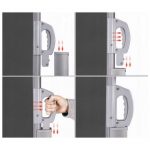 Тент KX3218 LUARO бічний Тарасовий Рулонний 1,6м х 3м Параван Сірий + Монтажні болти - Зображення 4