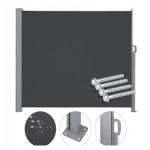 Тент KX3218 LUARO бічний Тарасовий Рулонний 1,6м х 3м Параван Сірий + Монтажні болти - Зображення 6