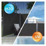 Тент KX3218 LUARO бічний Тарасовий Рулонний 1,6м х 3м Параван Сірий + Монтажні болти - Зображення 7