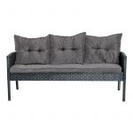 Комплект садових меблів з техноратангу VELACO Manas антрацит , 6 предметів - Зображення 4