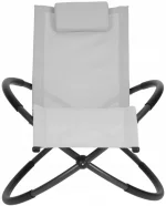 Шезлонг сірий алюмінієвий Nuforma 04K KJL01AOSZ - Зображення 2