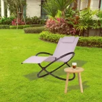 Шезлонг сірий алюмінієвий Nuforma 04K KJL01AOSZ - Зображення 10