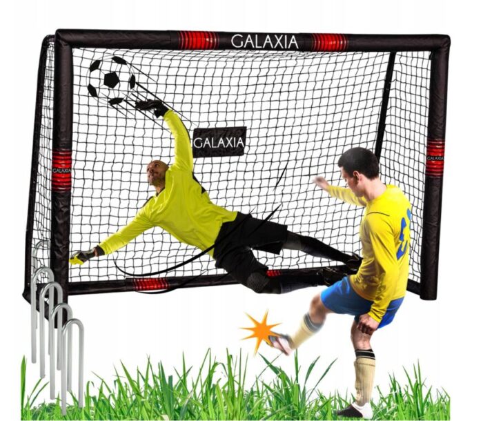 Портативні футбольні ворота GALAXIA 240 x 160 x 85 см - Зображення 2
