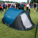 Синій кемпінговий намет Dunlop Pop-up 2 02931 Двомісний намет, що самостійно розкладається - Зображення 2