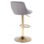 Барне крісло XENA01-GR-GL сірий оксамит на золотій основі - Зображення 4