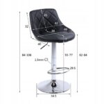 Барне крісло XENA01-GR-GL сірий оксамит на золотій основі - Зображення 6