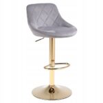 Барне крісло XENA01-GR-GL сірий оксамит на золотій основі - Зображення 7