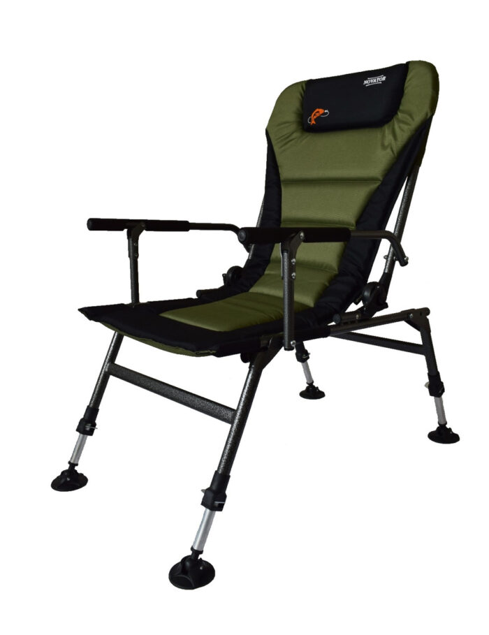 Розкладне карпове крісло для риболовлі Novator SR-2 Comfort + Підставка Novator POD-1 Comfort - Зображення 5