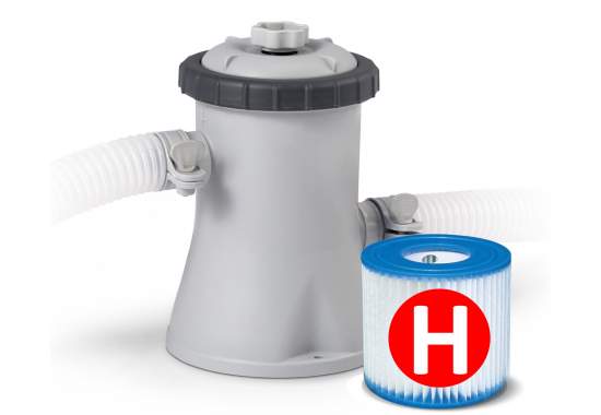 28602_1-550x380-1 Насос для фільтрації басейну INTEX 28602 1250 л/год без шлангів - Зображення 1