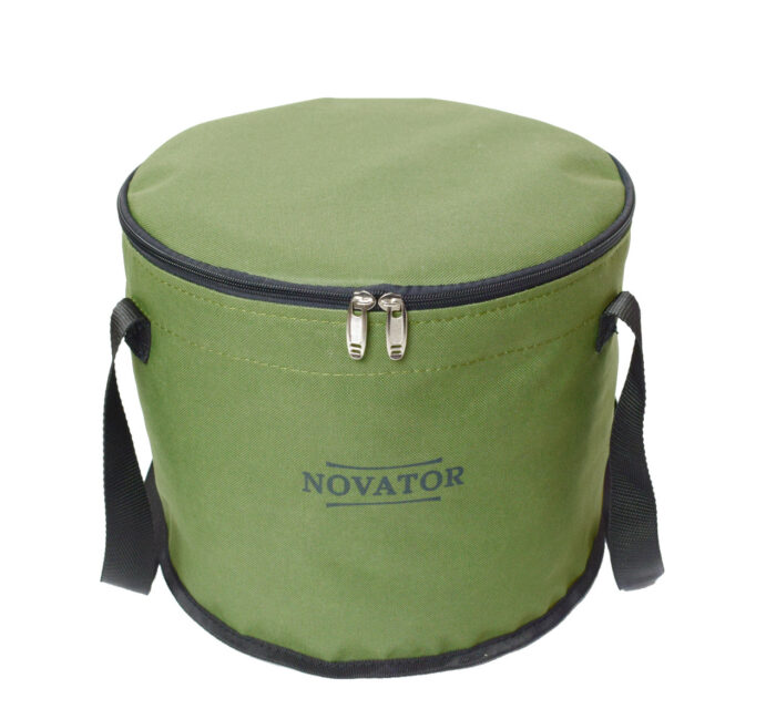 Відро для прикормки з кришкою для риболовлі Novator VD-2 (30x23 см) - Зображення 1