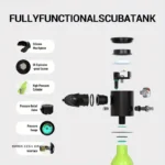 Балон для дайвінгу LOONGYU S400PLUS 1л - Зображення 4