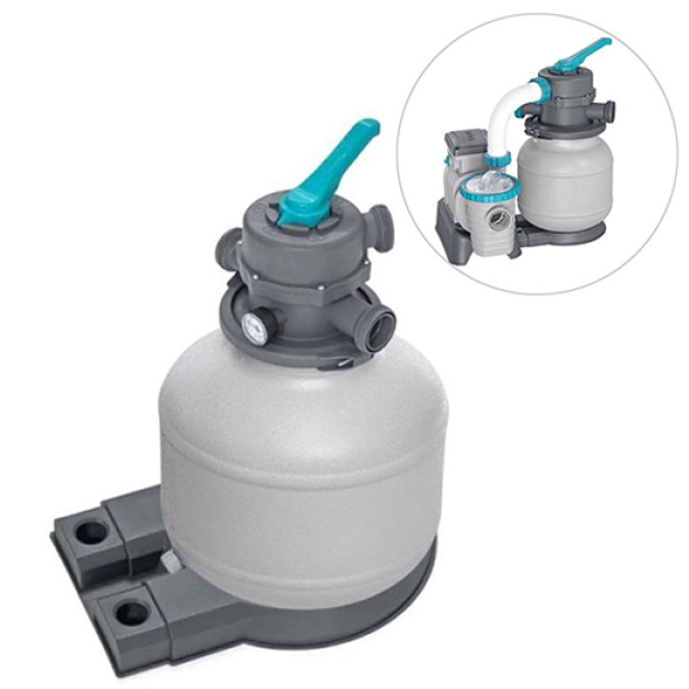 557087310 Резервуар для піску Bestway P08575-3 колба у зборі, на 9 кг піску (шланги в комплекті) - Зображення 1