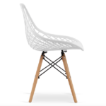 Ажурне крісло MODERN OSLO DSW Біле 3559 - Зображення 4