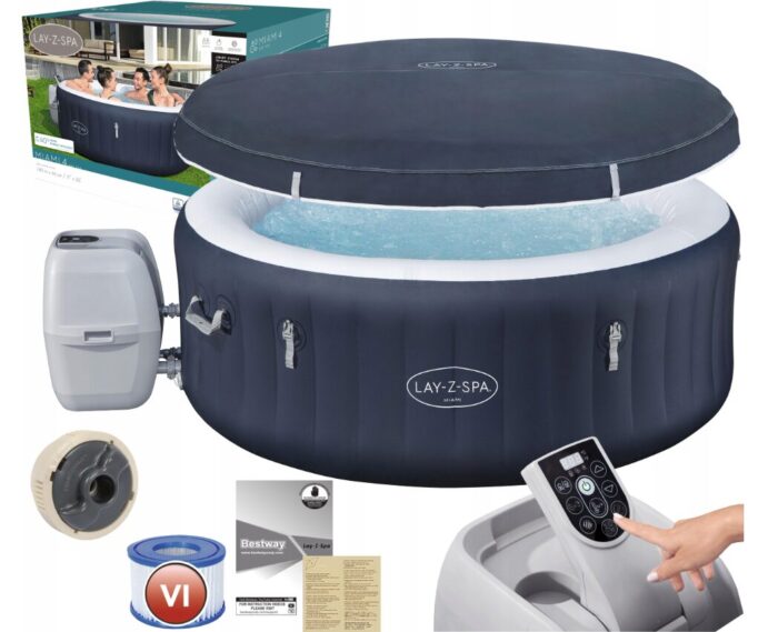Гідромасажний басейн Bestway 6001C LAY-Z-SPA Miami 180x66 см - Зображення 1