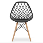 Ажурний Стілець Modern OSLO DSW чорне для кухні-їдальні . 3558 - Зображення 2