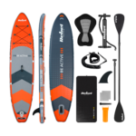 Надувна дошка Rebel SUP з сидінням для плавання, RBA-4501-OR 350 см