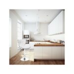 Барне крісло LUNA-WH-CH біла екошкіра на хромованій основі - Зображення 2