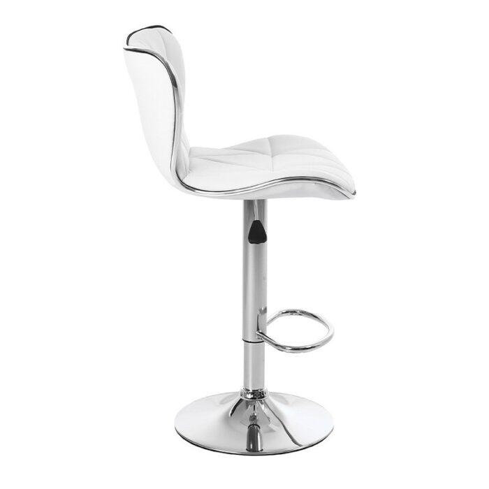 Барне крісло LUNA-WH-CH біла екошкіра на хромованій основі - Зображення 4