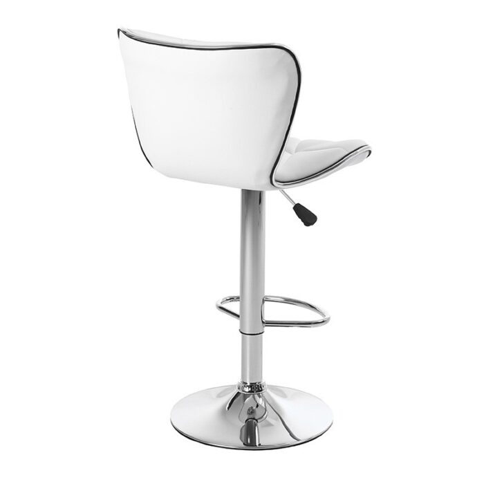 Барне крісло LUNA-WH-CH біла екошкіра на хромованій основі - Зображення 5