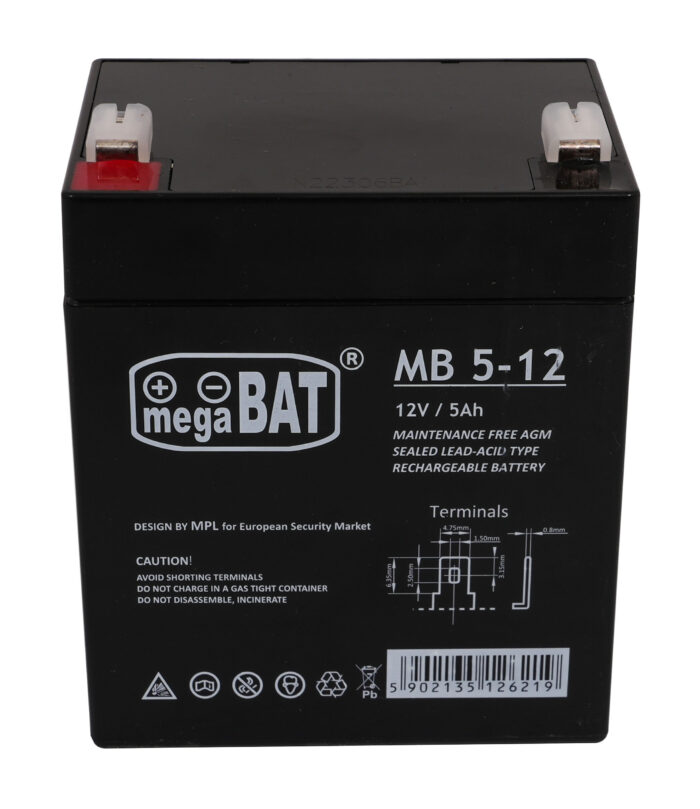 Автомобільний акумулятор 12V/5AH - Зображення 1