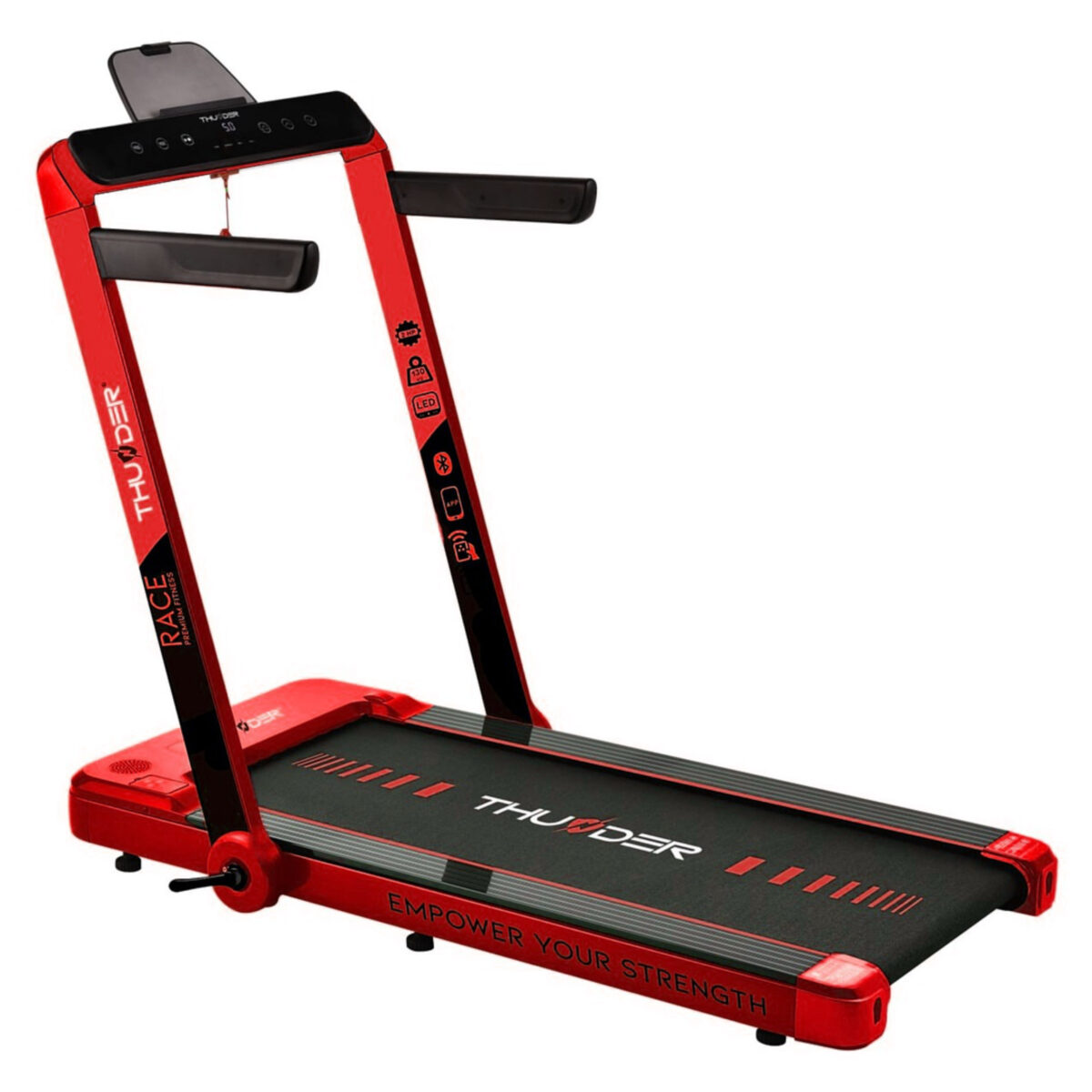 glowy zloty Бігова доріжка електрична THUNDER RACE-RED - Зображення 1