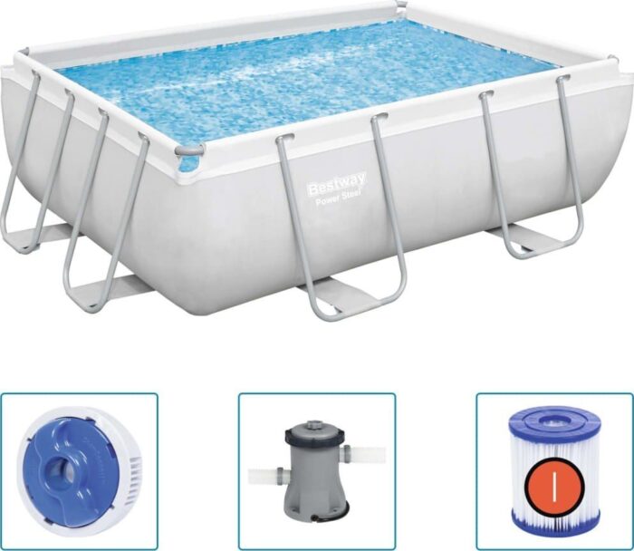 Басейн каркасний прямокутний 4в1 Bestway 56629, 282 x 196 x 84 см - Зображення 1