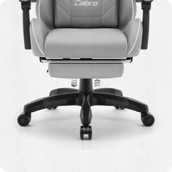 Ігрове крісло Cabro C501 сіро-біле тканина - Зображення 9