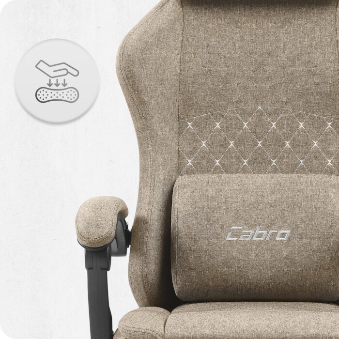 Ігрове крісло Cabro C503 бежеве-тканина - Зображення 7