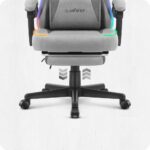 Ігрове крісло Cabro C502 світлодіодне сіре -тканина - Зображення 9