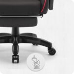 Ігрове крісло Cabro C501 Чорно-червоне тканина - Зображення 7