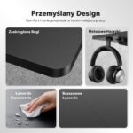 Геймерський стіл SENSE7 Nojo LIGHT 120 см x 60 см ( Black ) - Зображення 6