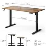 Геймерський стіл SENSE7 Nojo LIGHT 140 см x 70 см ( Wenge) - Зображення 8